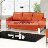 Exclusive Modern Sofas, Modern Sofa, Orange Leather Sofa Set thumbnail-1