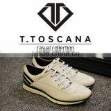 2016 Cheap Genuine Leather Stripe White High Heel Sport Casual Shoes thumbnail-2