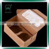 Custom Food Grade Kraft Paper 2pcs Take Away Cake Box