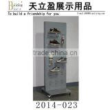 Made of Iron and Acrylic Floor Shoe Rack With Wheels thumbnail-1