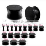 Acrylic Ear Plug Body Jewelry, Fashion Black Ear Body Piercing Jewelry thumbnail-1