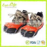 1 Pair Mountaineering Hiking Anti-Slip Silicone Shoe Crampons, Eight Tines Ice Grippers thumbnail-3
