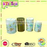 Gift Storage Canister Tin Can Container Tea Food Metal Round Tin Box