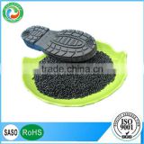 Black PVC granules for shoes sole