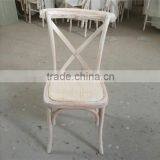 Wooden Antique Cross Back Dining Chair thumbnail-5