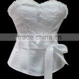 Elegent Women Sexy Floral Bustier Dress Lace Corset With Ribbon,wedding Corset thumbnail-2