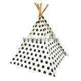New Stripe and Dot Luxury Dog Teepee Bed Tent House for Vats Pet Carrier Cage Play Tunnel thumbnail-3