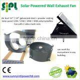 SUNNY FAN Solar Energy Rechargeable Air Conditioning Wall Mount Fan 14 Inch Galvanized Stainless Steel Air Ventilation Fan thumbnail-2