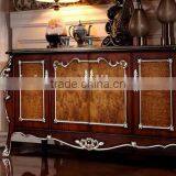 Luxury American Style Wooden Kitchen Cabinet, Kitchen Furniture Side Cabinet, Silver Foil Kitchen Cupboard (BF01-ML020) thumbnail-1