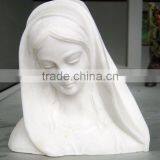 Small Stone Craft--Head Sculpture of Virgin Mary thumbnail-1