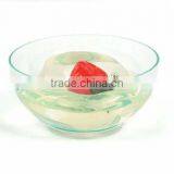 Plastic Transparent Round Salad Bowl thumbnail-3