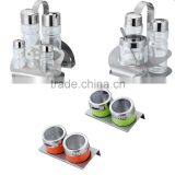 2 Pcs Glass Bottle Comdiment Set/Oil and Vinegar Cruet Set/Spice Set thumbnail-3