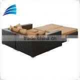 4 Piece Outdoor Waterproof Rattan Patio Daybed thumbnail-2