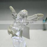 4.5V LED Light Acrylic Snow Holding Heart Angel for Valentines Decoration thumbnail-2