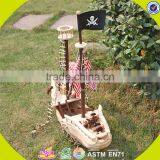 Wholesale DIY 3D Baby Wooden Pirate Ship Toy Handmade Kid Wooden Pirate Ship Toy Cool Kids Wooden Toy Pirate Ship W03B001 thumbnail-4