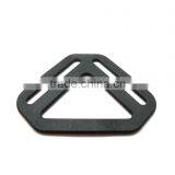 2" Black Suspender Back Crosser, Triangle Plastic Adjustable Slider For Backpack, Plastic Adjuster Buckle for Backpack thumbnail-2