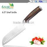 6.5 -inch Colour Wood Handle Vegetables Santoku Knife thumbnail-2