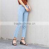 2017 New Fashion Flared Style Denim Jean Trousers For Girls thumbnail-3