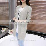 2016 Latest Sweater Designs Knitted Sweater Ladies Cardigan thumbnail-5