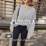 Fashion Custom Stripe Long Sleeve Women Bulk Wholesale t Shirts thumbnail-1