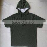 Heavy Jersey Hooded Cotton T-shirt thumbnail-1