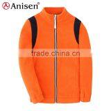 Children Garment Windproof Pocket Zipper-up Orange Polar Fleece Children's Coats thumbnail-1