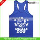 Weightlifting Print Gym Stringer Men Bodybuilding Tank Top and Fitness Sports Vests Cotton Singlets Muscle Tops thumbnail-1