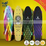 HSJ245 Manufacturers Wholesale Direct Small Fish Board Children Adult Skateboard Brush Street Step Maple Skateboard thumbnail-6