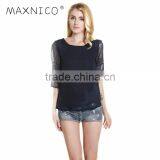 MAXNEGIO Chiffon Women Shirt Floral Top Quality Blouse Top thumbnail-1