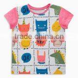 High Standard Carton Pattern Grils Tops Printing Designs Latest Tops Pictures of Girls Cotton Tops thumbnail-1