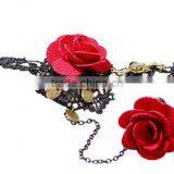 2015 Hot Style South Korean Lace Bracelets With Ring Sets Yiwu Handmade Rose Jewelry Set Wholesale thumbnail-5