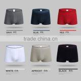 2016 fashion plain color mens custom boxer shorts