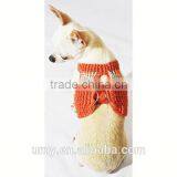 Velcro Dog Harness Vest Handmade Crochet Earth Colorful Pet Leash Comfy for Puppy Teacup Chihuahua thumbnail-3