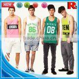 China Cheap Sports Bodybuilding Screen Printed Wholesale Tanktop Gym Men thumbnail-1