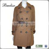 2016 Ladies Fashion Ladies Trench Coats Long Trench Summer Coat With Belt Lady Style thumbnail-1