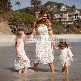 Ivory Women And Children High-end Dress Spaghetti Strap Mother and Daughter Matching thumbnail-2