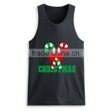 Latest Fashion Printing Design Custom Wholesale Mens 100 Cotton Tank Top thumbnail-5