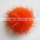 Myfur Wholesale Orange Color Raccoon Fur Ball Hot Sale Animal Fur Accessory Pom Pom thumbnail-2