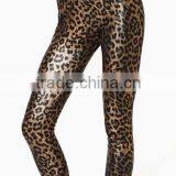 EY0101L Fashion Leopard Printed Women Leggings Comfortable Women Winter PU Leggings thumbnail-2