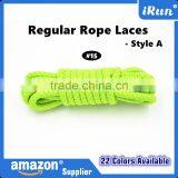 Neon Green/Yellow Yeezy Laces Hiking Boot Laces - Rope Laces Sneaker Shoelaces - Fashion Custom Polyester Round Shoelace thumbnail-3