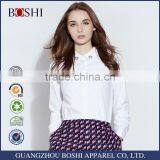 Factory Price For Embroidered Flower Of Ladies Casual Double Breasted Shirt thumbnail-1