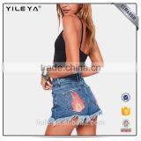 Fashion Clothes Women Denim Ripped Vintage Short Pants Skinny Jeans Shorts Mini Pants thumbnail-2