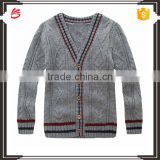 2017 Fashion knitted sweater cardigan cotton sweater for boys