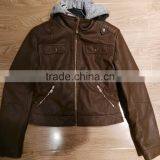 Lady pu Leather Jacket/motorcycle Blazer #PL8927 thumbnail-1