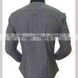 Leather Pocket on Left Check Checked Men's Casual Shirt in Latest Design thumbnail-6