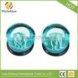 Hot Sell High Quality Comfortable Glass Marine Jellyfish Auricle Ear Plug thumbnail-3
