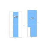 Blue Single Use Medical Angiography Drape With Two Holes thumbnail-3