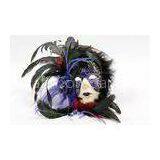 Red Feather Female Decorative Venetian Masks 8\