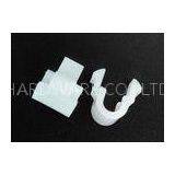 Customized Plastic Injection Molding Products 5mm White Plastic U Clamp