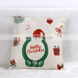 Creative Christmas Deer Linen Office Sofa Pillows Cushhion Cover thumbnail-6